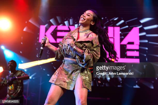 Keyshia Cole performs during R&B Super Jam Ladies Night at Barclays Center on May 06, 2022 in New York City.