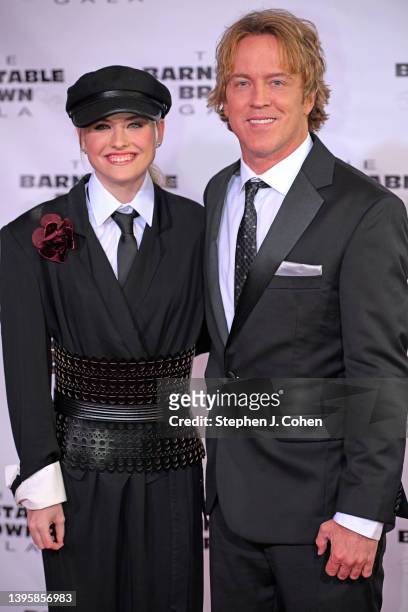 Dannielynn Birkhead and Larry Birkhead attends the Barnstable Brown Gala at Barnstable-Brown Mansion on May 06, 2022 in Louisville, Kentucky.