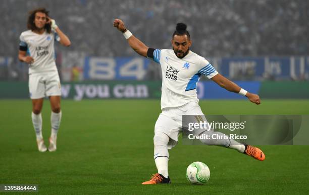 Dimitri Payet of Olympique Marseille during the UEFA Conference League Semi Final Leg Two match between Olympique Marseille and Feyenoord at Stade...