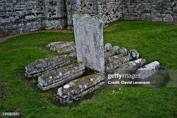 General view of the graveyard of St James Church on January 6, 2012 in Cooling, Kent. This is the graveyard that Dickens used for the first encounter...