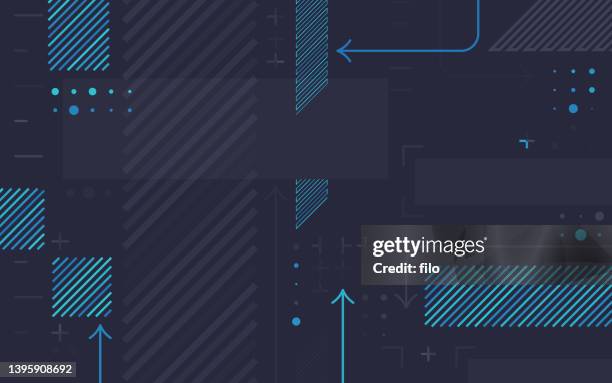 tech abstract modern futuristic design - web development stock illustrations