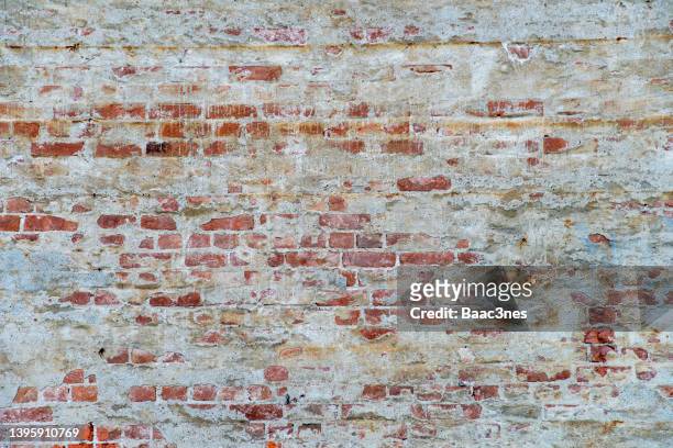 old brick wall - bleached stock pictures, royalty-free photos & images