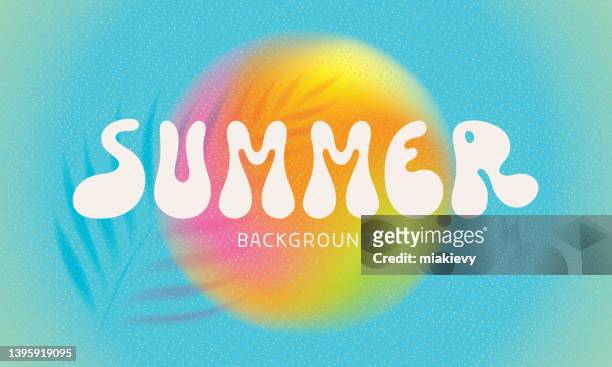 sommerhintergrund - vibrant color stock-grafiken, -clipart, -cartoons und -symbole