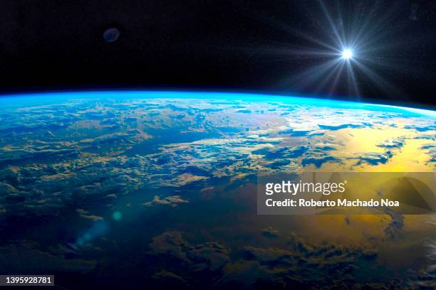 majestic space view - 壮大な景観 ストックフォトと画像