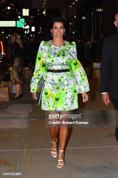 Angie Harmon seen after attending the Variety's 2022 Power Of Women event at The Glasshouse in Manhattan on May 05, 2022 in New York City.