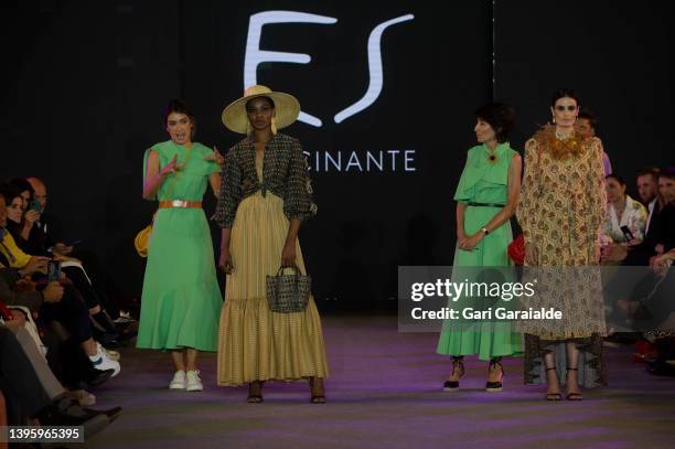 Valentina Suárez Zuloaga and Margarita Ruyra de Andrade founders of Es Fascinante explain the dress worn by the model at the Day Vs. Evening fashion...