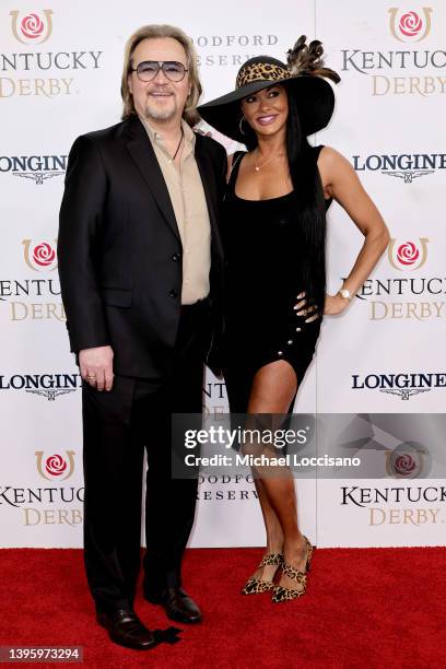 Travis Tritt and Theresa Nelson attend the 148th Kentucky Derby at Churchill Downs on May 07, 2022 in Louisville, Kentucky.