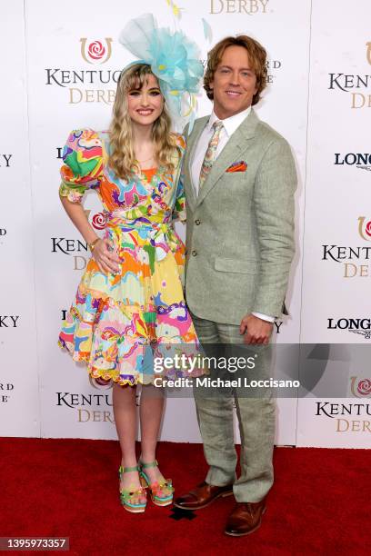 Dannielynn Birkhead and Larry Birkhead attend the 148th Kentucky Derby at Churchill Downs on May 07, 2022 in Louisville, Kentucky.