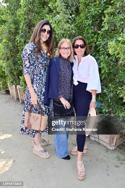 Liane Weintraub, Maureen McCormick, and Lyndie Benson attend the 5th Annual Best Buddies' Celebration of Mothers at La Villa Contenta on May 07, 2022...