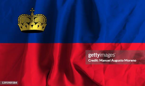 flag of liechtenstein - principado de liechtenstein - fotografias e filmes do acervo