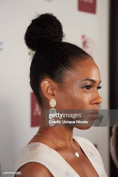 Angela Lewis attends LA Focus’ 24th Annual First Ladies High Tea ar The Beverly Hilton on May 07, 2022 in Beverly Hills, California.