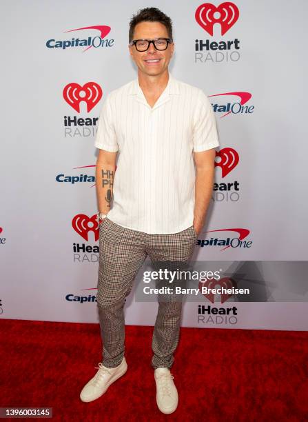 Host Bobby Bones poses backstage during the iHeartCountry Festival at the Moody Center on May 7, 2022 in Austin, Texas.