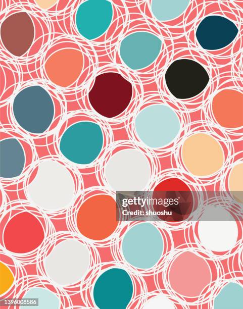 ilustrações de stock, clip art, desenhos animados e ícones de abstract color circle line fashion cosmetics type ornate pattern material background - boxe feminino