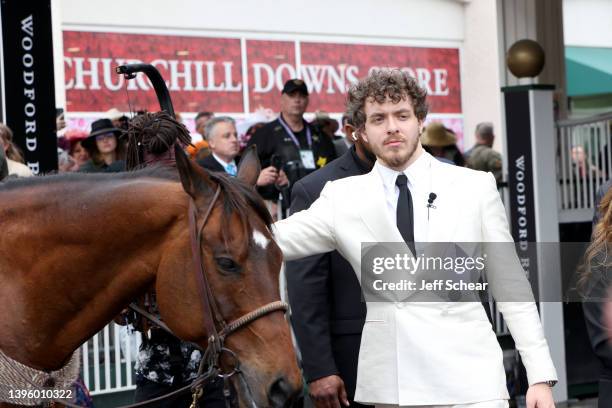 Jack Harlow attends the 148th Kentucky Derby at Churchill Downs on May 07, 2022 in Louisville, Kentucky.