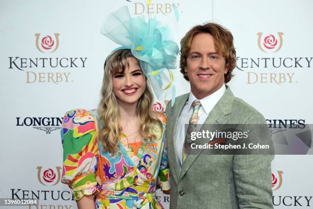 Dannielynn Birkhead and Larry Birkhead attend the 148th Kentucky Derby at Churchill Downs on May 07, 2022 in Louisville, Kentucky.