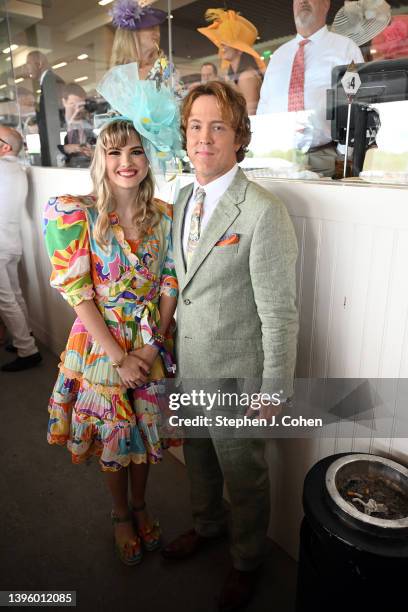 Dannielynn Birkhead and Larry Birkhead attend the 148th Kentucky Derby at Churchill Downs on May 07, 2022 in Louisville, Kentucky.