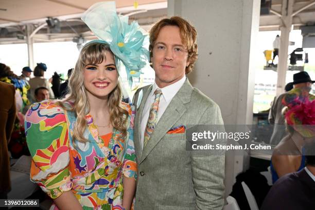 Dannielynn Birkhead and Larry Birkhead attend the 148th Kentucky Derby at Churchill Downs on May 07, 2022 in Louisville, Kentucky.