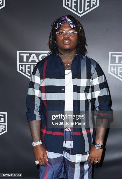 Gunna attends the TAG Heuer Miami Prix at Jungle Plaza on May 7, 2022 in Miami, Florida.