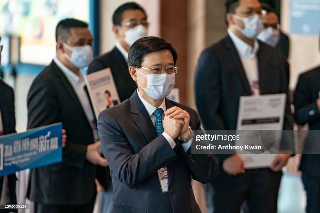 Hong Kong Votes For Chief Executive In Single-Candidate Race