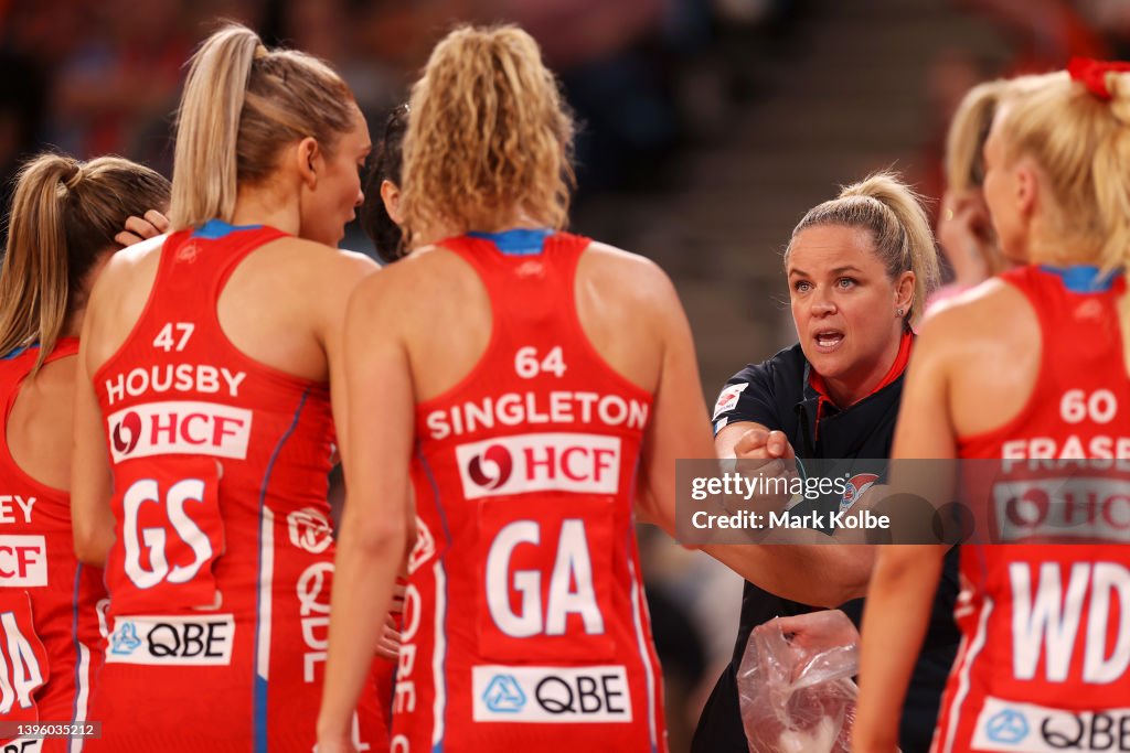 Super Netball Rd 8 - Giants v Swifts