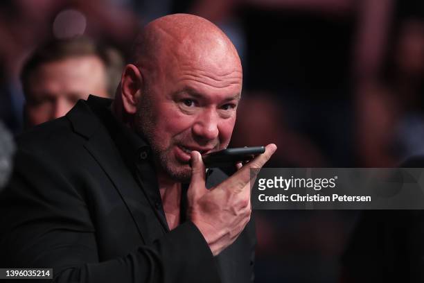 President of the Ultimate Fighting Championship, Dana White attends UFC 274 at Footprint Center on May 07, 2022 in Phoenix, Arizona.