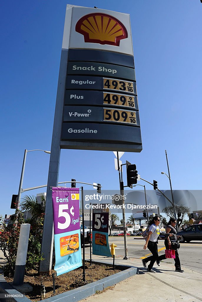 Gas Prices Rise Over Four Dollars A Gallon In California