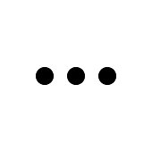 Triple dots icon vector. Three dots as a symbol of menu interface or more options. 3 ellipses sign. Vector EPS 10