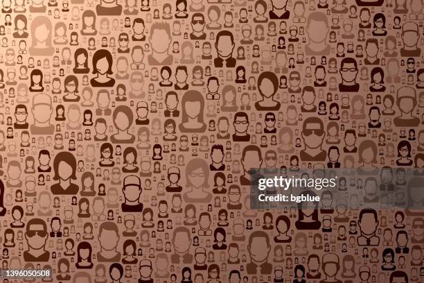 abstract brown background - people pattern - man dark background stock illustrations