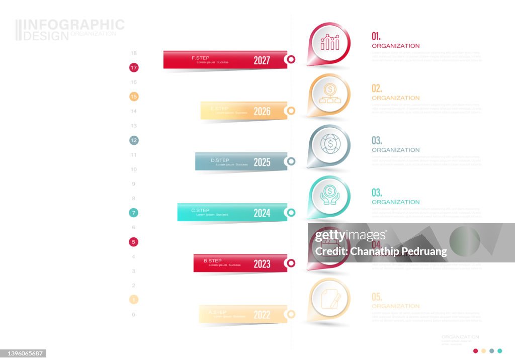 Large Step Visualisation Business Data Visualization Infographic Elements Stock Illustration ...