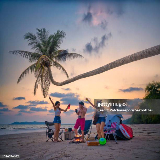 camping summer - fruta tropical fotografías e imágenes de stock