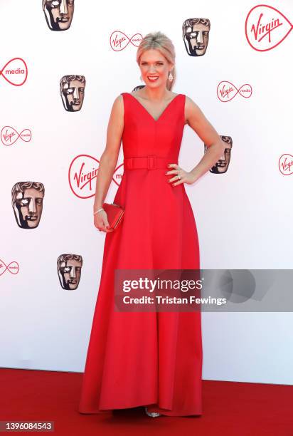 Charlotte Hawkins attends the Virgin Media British Academy Television Awards at The Royal Festival Hall on May 08, 2022 in London, England.