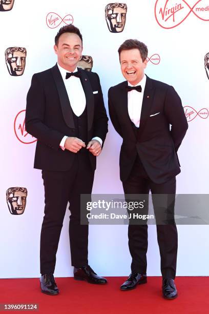 Ant and Dec attend the Virgin Media British Academy Television Awards at The Royal Festival Hall on May 08, 2022 in London, England.