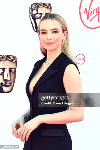 Jodie Comer attends the Virgin Media British Academy Television Awards at The Royal Festival Hall on May 08, 2022 in London, England.