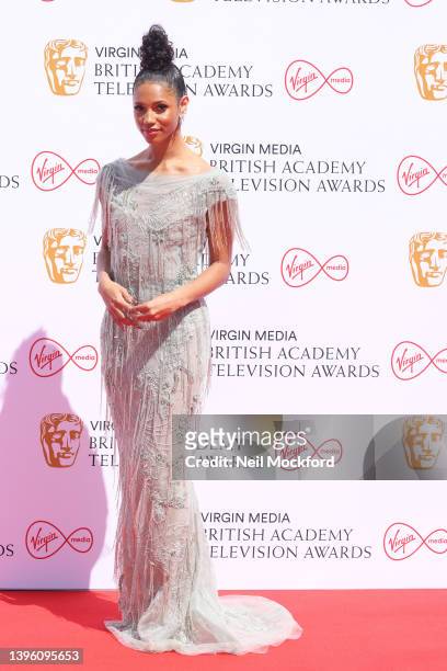 Vick Hope attends the Virgin Media British Academy Television Awards at The Royal Festival Hall on May 08, 2022 in London, England.