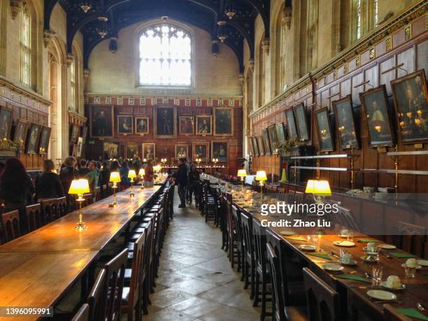the scenery of campus of university of oxford - oxford university stock pictures, royalty-free photos & images