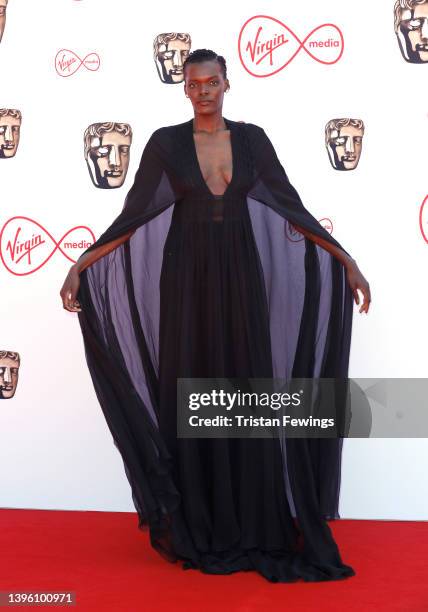 Sheila Atim attends the Virgin Media British Academy Television Awards at The Royal Festival Hall on May 08, 2022 in London, England.