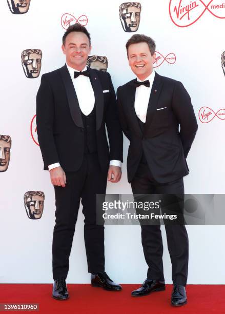 Ant and Dec attend the Virgin Media British Academy Television Awards at The Royal Festival Hall on May 08, 2022 in London, England.