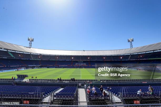 General view of Stadium during the Dutch Eredivisie match between Feyenoord and PSV at Stadion Feyenoord on May 8, 2022 in Rotterdam, Netherlands