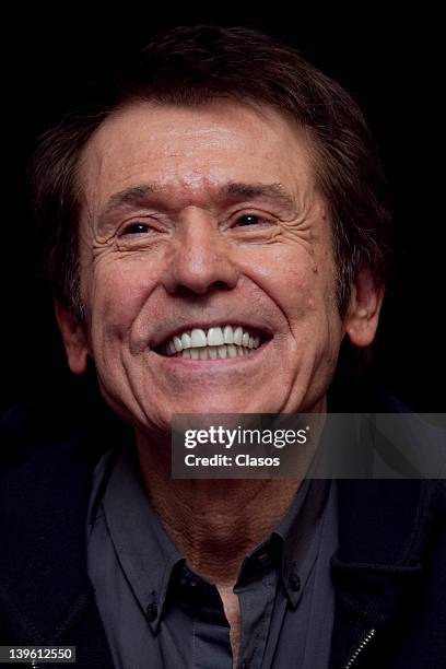 Spanish singer Raphael talks during a press conference to present his tour Lo Mejor De Mi Vida at Hotel Camino Real on February 23, in Mexico City,...