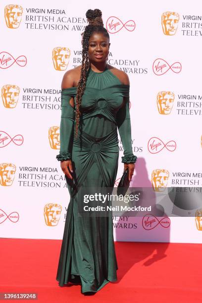 Clara Amfo attends the Virgin Media British Academy Television Awards at The Royal Festival Hall on May 08, 2022 in London, England.