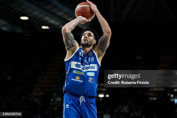 Christian Burns of Germani Brescia in action during the LBA Lega Basket A Regular Season Round 30 match between at Segafredo Arena Bologna on May 08,...