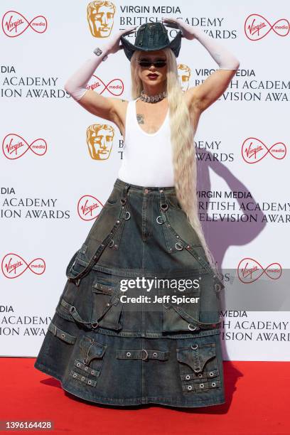 Bimini Bon-Boulash attends the Virgin Media British Academy Television Awards at The Royal Festival Hall on May 08, 2022 in London, England.