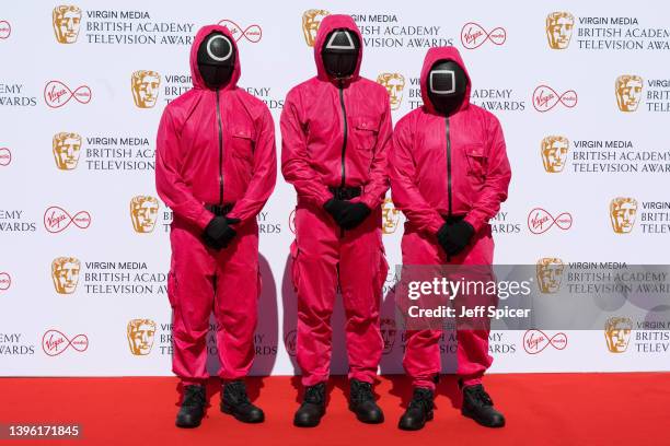 Squid Games attends the Virgin Media British Academy Television Awards at The Royal Festival Hall on May 08, 2022 in London, England.