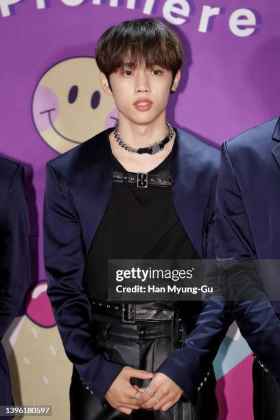 Sunwoo of boy band The Boyz attends day two of CJ E&M 'KCON 2022 Premiere In Seoul' at CJ E&M Center on May 08, 2022 in Seoul, South Korea.