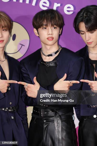 Sunwoo of boy band The Boyz attends day two of CJ E&M 'KCON 2022 Premiere In Seoul' at CJ E&M Center on May 08, 2022 in Seoul, South Korea.