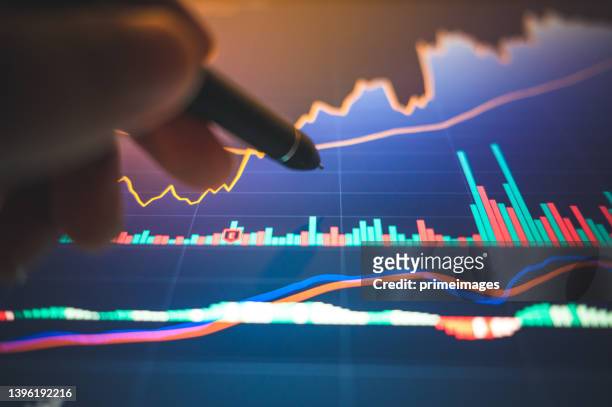candlestick cryptocurrency growth graph chart uptrend of price of stock market or stock exchange trading, investment and financial concept. - traders stock pictures, royalty-free photos & images