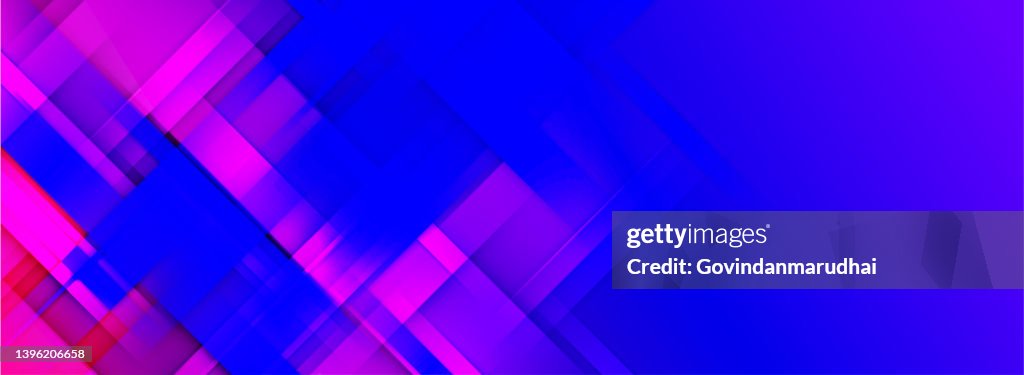 Abstract blue and purple Geometric vector background