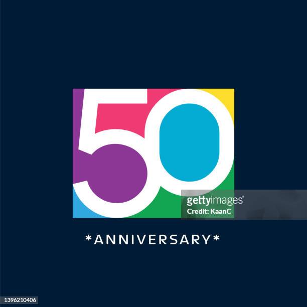 ilustraciones, imágenes clip art, dibujos animados e iconos de stock de plantilla de logotipo de aniversario aislada, etiqueta de icono de aniversario, ilustración de stock de símbolo de aniversario - 50