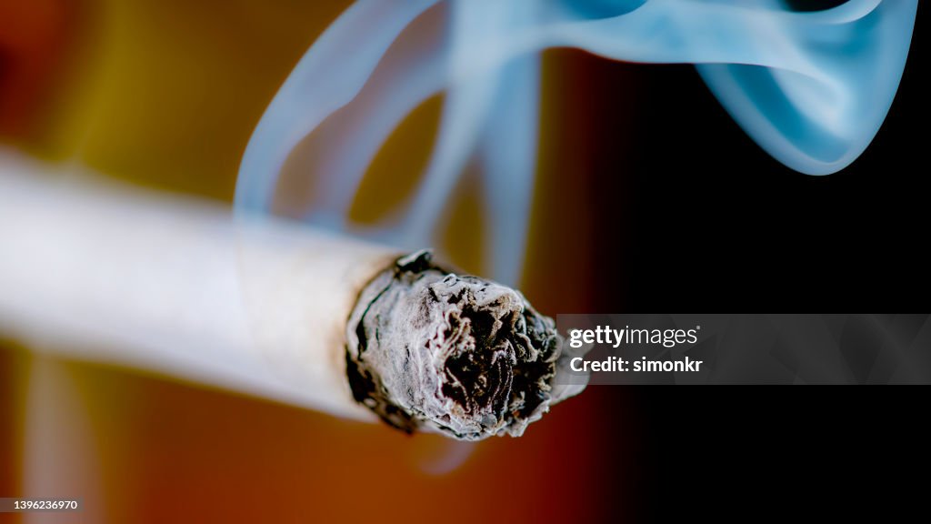 Brennende Zigaretten