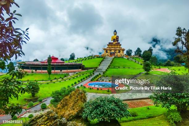 tathagata tsal - buddhist park, ravangla - sikkim - ravangla stock pictures, royalty-free photos & images